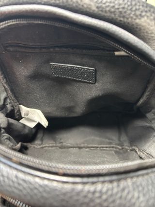 Mochila pequeña cuero negra