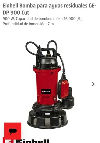 Bomba Einhell aguas residuales