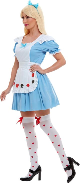 ✨ - Smiffys Disfraz de nina baraja de cartas, Azul