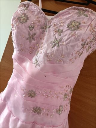 Vestido de Quinceañera Rosa