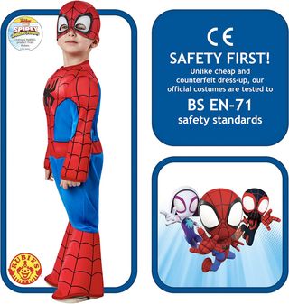 ✨ - Rubies Disfraz Spidey Deluxe para niños y niña
