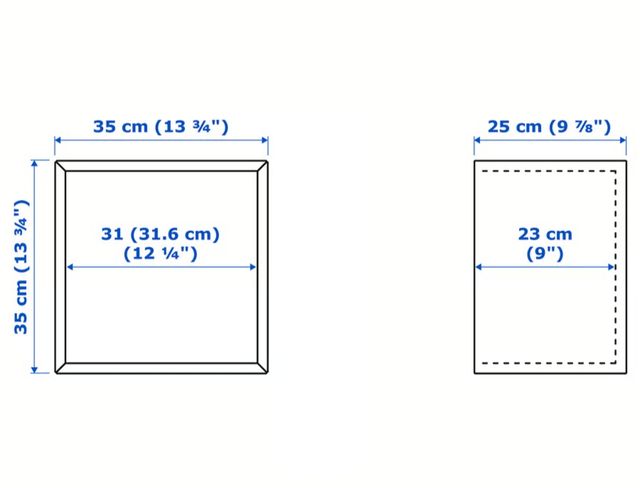 3 cubos Ikea Eket blancos