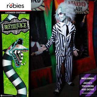 ✨ - Rubies Disfraz Beetlejuice para hombre, Traje