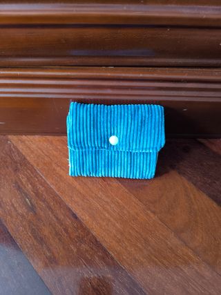 Cartera acordeón azul