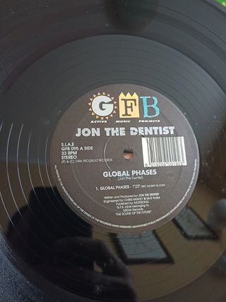 6 copie vinile Jon The Dentist - Global Phases