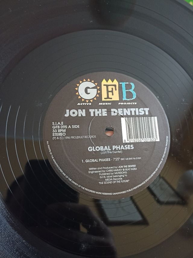 6 copie vinile Jon The Dentist - Global Phases