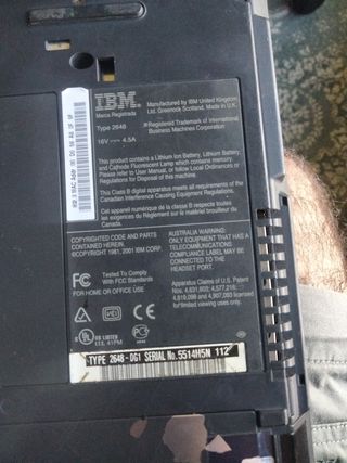 IBM Thinkpad Portátil Negro