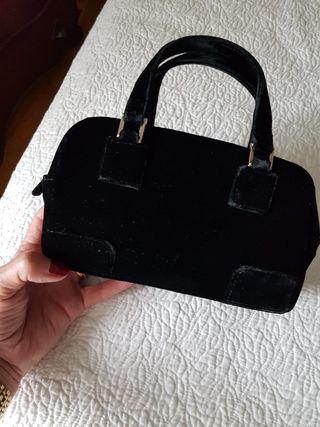 Bolso LOEWE joya Amazona terciopelo negro