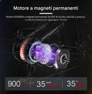 E-Bike 900W Pieghevole per città/montagna SAMEBIKE