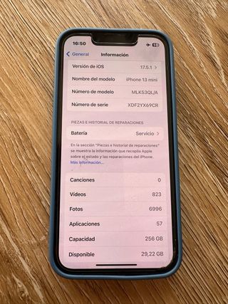 iPhone 13 mini 256GB + Apple Watch S4 Negro