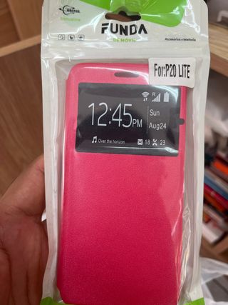 Funda Huawei P20 Lite Libro Rosa
