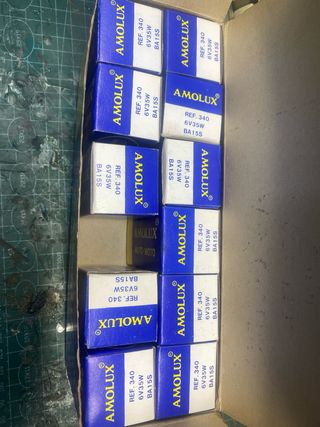 Bombillas Moto 6V 35W AMOLUX