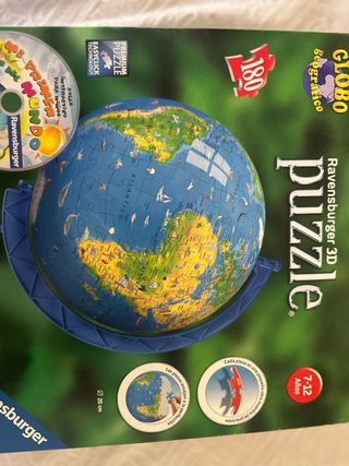 Puzzle Ravensburger Globo Geográfico 3D 180 piezas