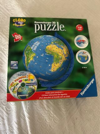 Puzzle Ravensburger Globo Geográfico 3D 180 piezas