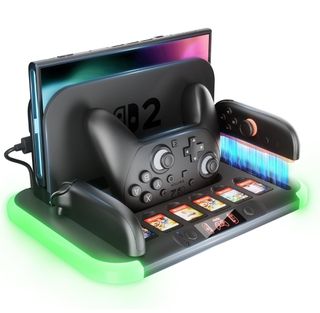 Base Ricarica LED Nintendo Switch 2 Pro Nuova