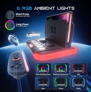 Base Ricarica LED Nintendo Switch 2 Pro Nuova