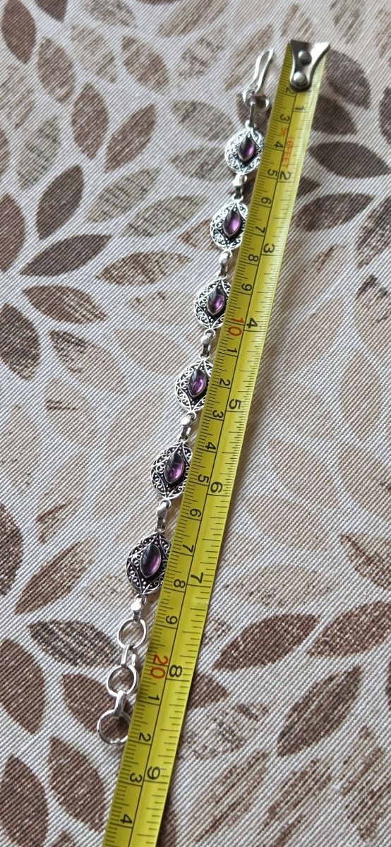 Pulsera Plata 925 Amatista