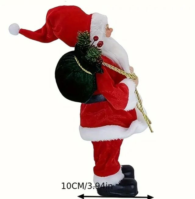 Papá Noel con Saco y Farol 17x30cm