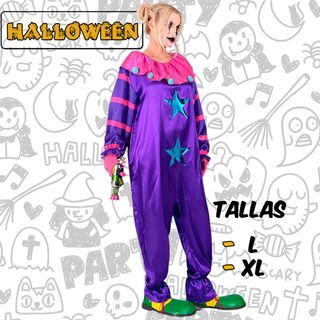 Disfraz Payaso Terror Espacial Talla Única