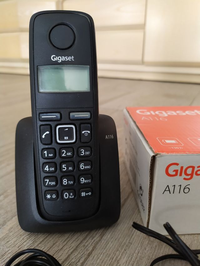 Teléfono Inalámbrico Gigaset A116 Negro