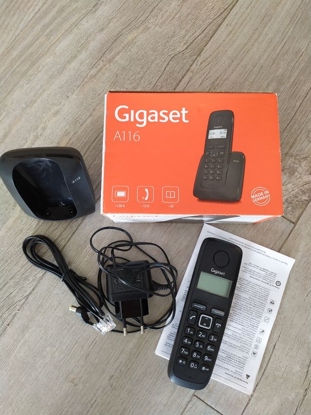 Teléfono Inalámbrico Gigaset A116 Negro