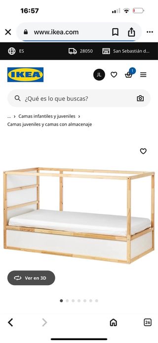 Cama Juvenil IKEA Madera