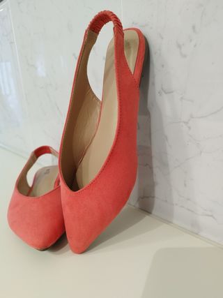 Bailarinas destalonadas coral