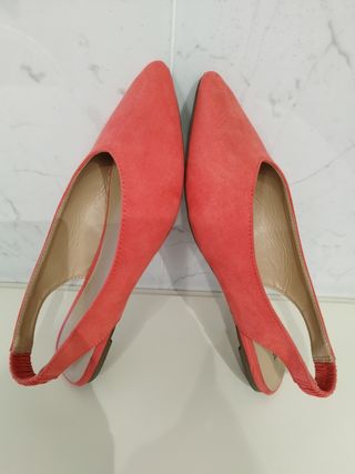 Bailarinas destalonadas coral