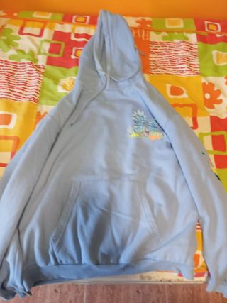 Sudadera Rick and Morty azul multicolor