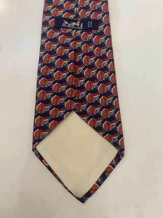 Corbata Hermes Azul y Roja