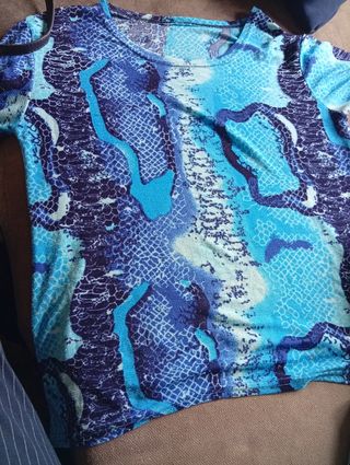 Lote 5 Camisetas Azules Mujer