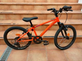 Bicicleta Rockrider 20 infantil naranja