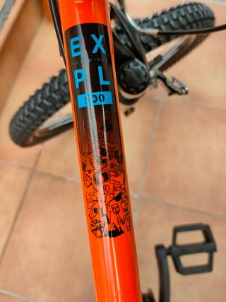 Bicicleta Rockrider 20 infantil naranja