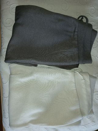 Pack 2 Pantalones Chándal Beige y Gris