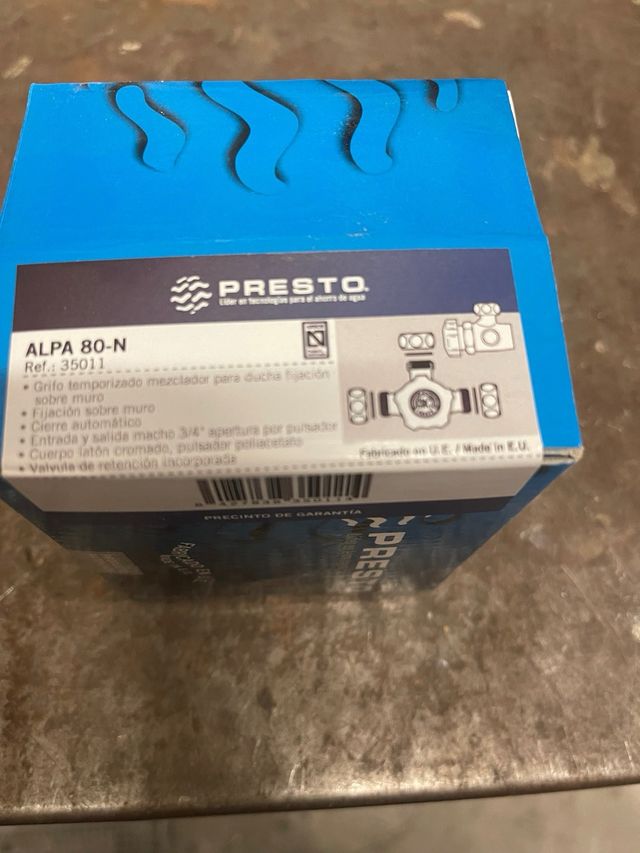 Grifo Ducha Temporizador Mezclador ALPA 80-N