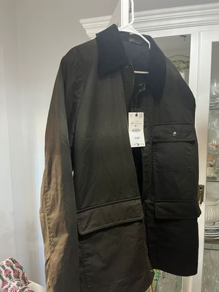 Chaqueta Barbour verde talla M de zara   con etiqu
