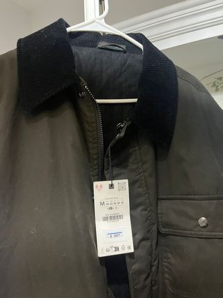 Chaqueta Barbour verde talla M de zara   con etiqu
