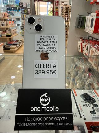 iPhone 13 128GB Blanco Batería 95%