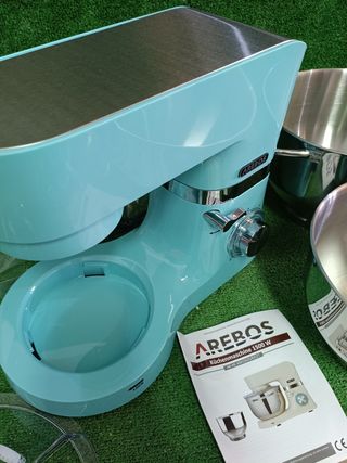 Arebos Batidora Amasadora Multifunción 1500W Azul