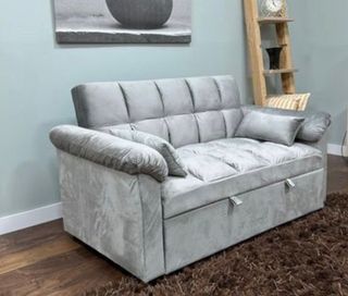 Sofá Cama Gris 2 Plazas 138cm