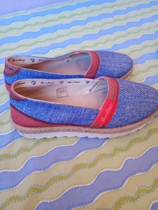 Zapatos planos Bradley's mujer azul talla 39