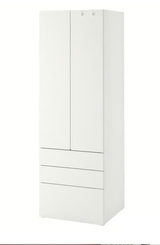Armario infantil blanco de madera