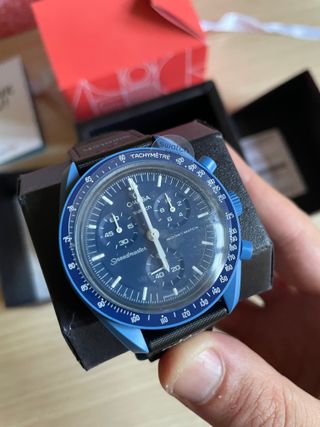 Omega x Swatch MoonSwatch Mission to Neptune Blu