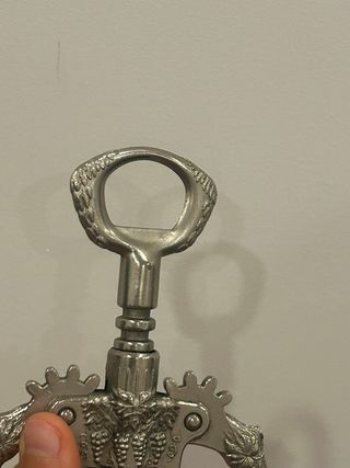 Cavatappi vintage in metallo decorato