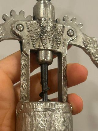 Cavatappi vintage in metallo decorato