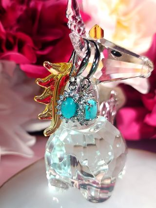 Pendientes acero inoxidable 316L con turquesa