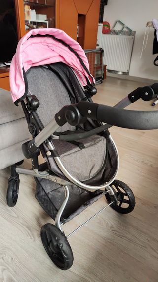Carrito Muñecas Bayer Chic 2000 Rosa