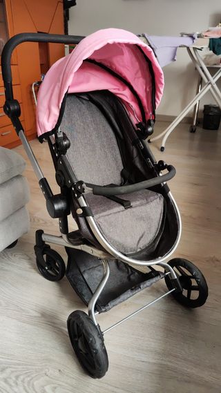Carrito Muñecas Bayer Chic 2000 Rosa