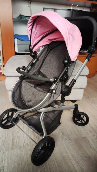 Carrito Muñecas Bayer Chic 2000 Rosa