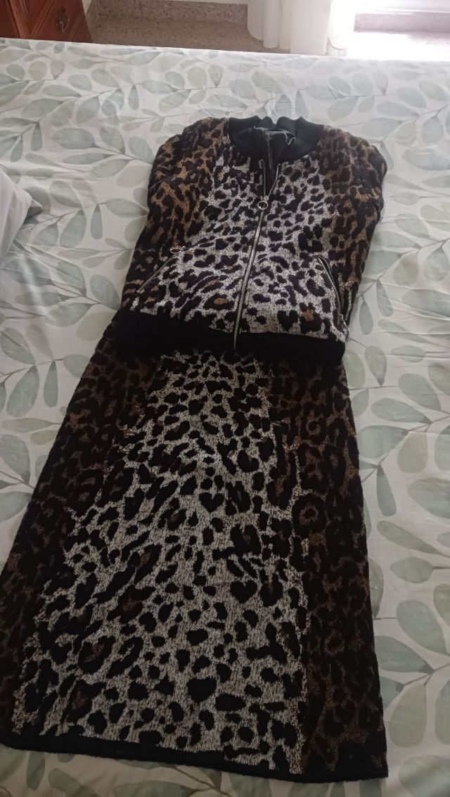 Conjunto estampado leopardo